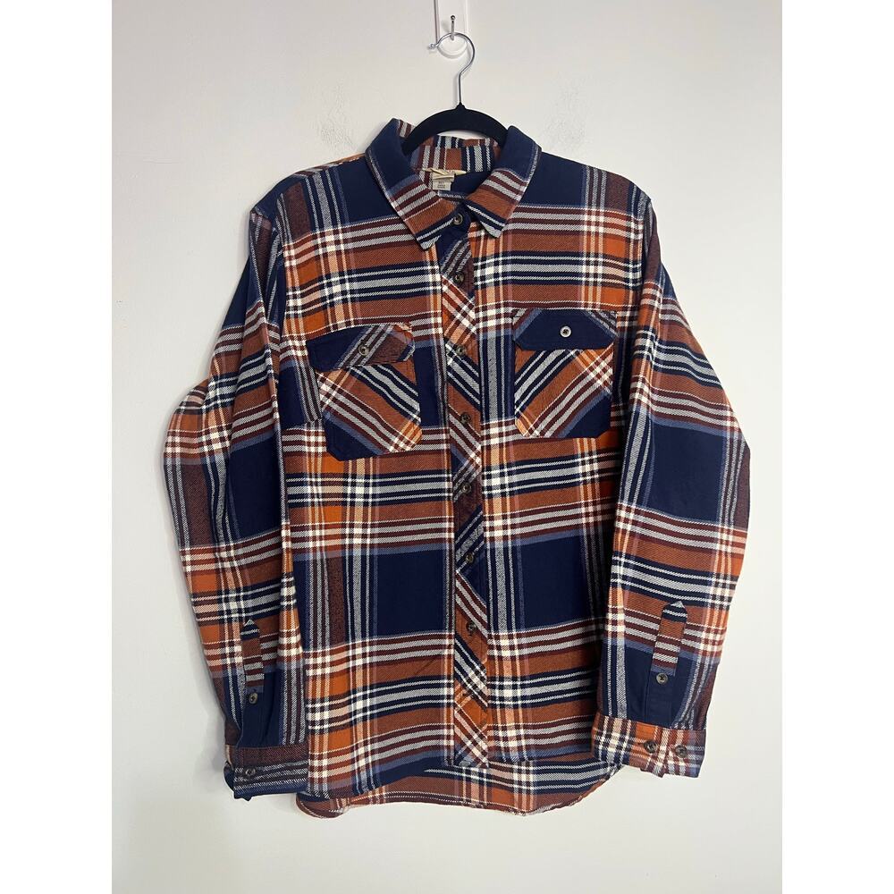 Duluth Trading Flannel  Button Up Shirt Sz XXL Measures more like a men’s XL